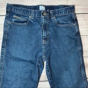 CALVIN KLEIN ICONIC STRAIGHT CUT BLUE JEANS 12